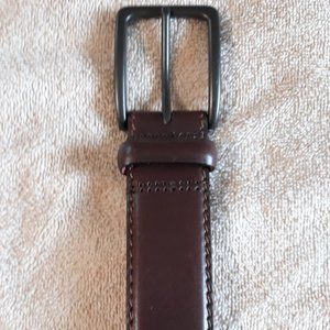 DANIEL CREMIEUX Men's Brown Leather Belt Size 44